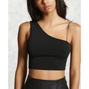 Black, crop top